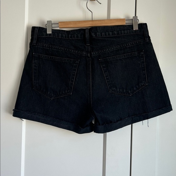 Frame Le Grand Garçon Denim Secrecy Black Jean Shorts | 28 - Picture 5 of 6